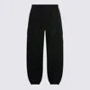 Stone Island Loose-fit Cargo Trousers With Elasticated Zipped Cuffs In Black