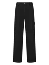 Stone Island Cotton Regular Fit Pants In Black