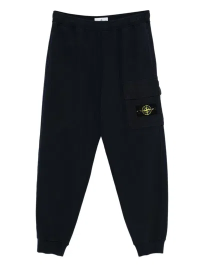 Stone Island Organic Cotton Sweatshirt Joggers Sweatshirts Blue