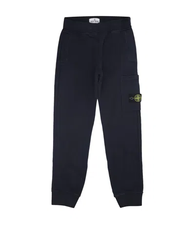 Stone Island Trousers Blue In Black