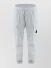 Stone Island Trousers Cotton Stretch Elasticized Cuffs In Blue