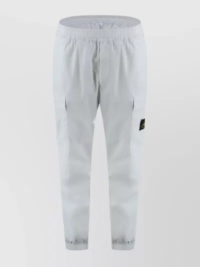 STONE ISLAND TROUSERS COTTON STRETCH ELASTICIZED CUFFS