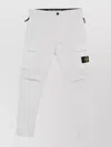 Stone Island Trousers Featuring Various Pockets In White