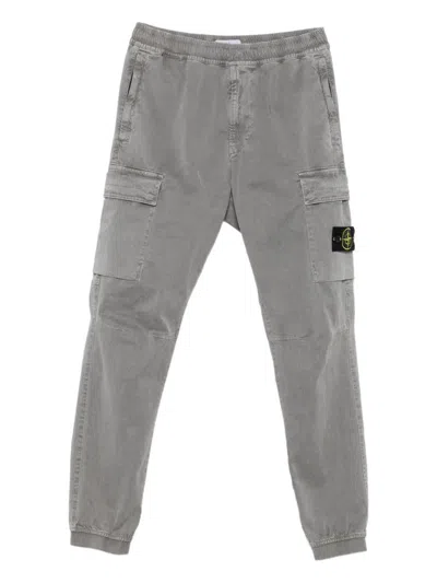Stone Island Trousers In Gray