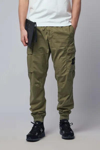 Stone Island Trousers In Green
