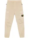 Stone Island Tapered Fit Cotton Cargo Pants With Elasticated Waistband In Multi