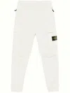 Stone Island Trousers Featuring Various Pockets In White