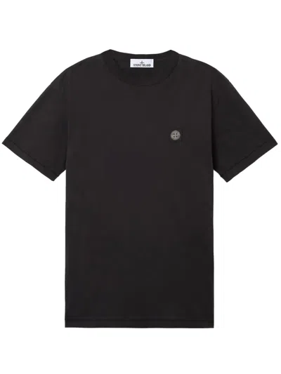 Stone Island T-shirt 2100027 Uomo Nera In Black