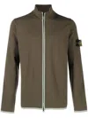 Stone Island Compass-motif Zip-up Sweatshirt