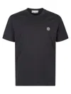 Stone Island Short-sleeved T-shirt With Compass Logo Patch In Multi