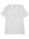 Stone Island Compass-patch T-shirt In Grey