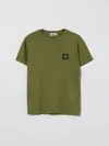 Stone Island Kids' Tシャツ  Junior ボーイ カラー オリーブ In Multi