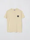 Stone Island Kids' Tシャツ  Junior ボーイ カラー イエロークリーム In Pattern