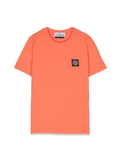 Stone Island T-shirt In Orange