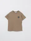 Stone Island T-shirt  Junior Kids Color Beige In Brown