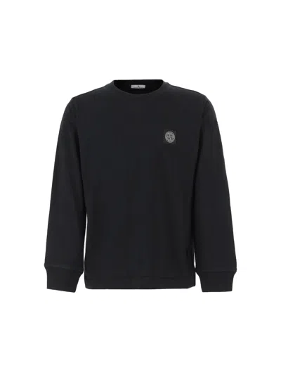 Stone Island T-shirt With Logo In Black