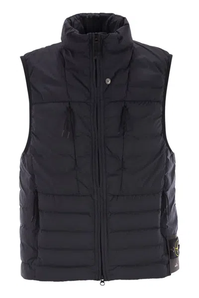Stone Island Tunnel Padded Gilet In Blue