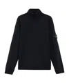 Stone Island Turtleneck Jumper With Finely Ribbed Trims In Black