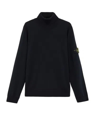 STONE ISLAND STONE ISLAND SWEATERS BLUE