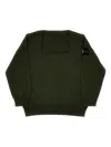 Stone Island L Turtleneck Sweater Kids In Green