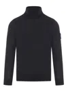 Stone Island Ribbed Knit In Negro