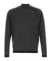 Stone Island Long Sleeve Sweater With Ribbed Cuffs And Hem In Gray