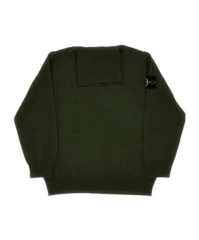 Stone Island Kids' Turtleneck Sweater In Green