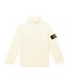 Stone Island Turtleneck Sweater In White