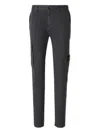 Stone Island Compass Label Trousers In Black