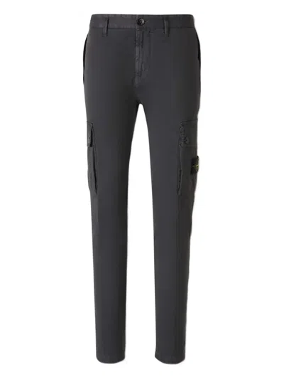 Stone Island Grey Slim-fit Trouser In Gray