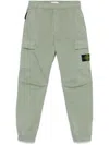 Stone Island Men's Twill Weave Cargo Pants In Green