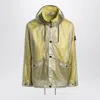 Stone Island Two-tone Fern-coloured Jacket In Translucent Polyurethane Men In Multi