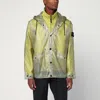Stone Island Two-tone Fern-coloured Jacket In Translucent Polyurethane Men In Yellow