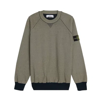 Pre-owned Stone Island Two Tone Sweatshirt 'navy Blue' | Men's Size S