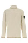 Stone Island Wool Sweater In Natural