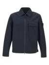Stone Island Two-way Zip Chest-pocket Jacket In Blue