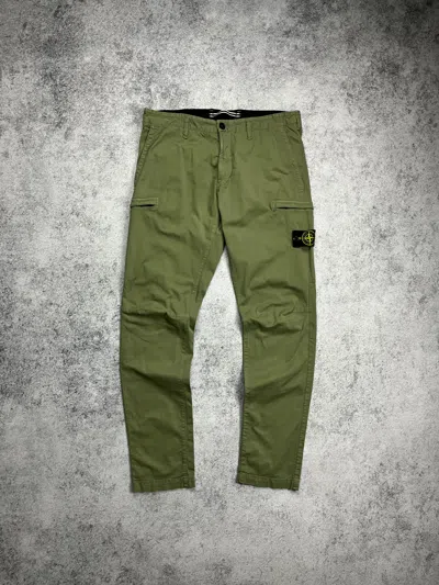 Pre-owned Stone Island Type Sk Cargo Pants In Green