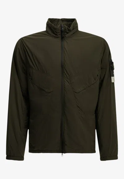 Stone Island Ultralight Padded Jacket In Brown