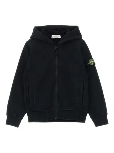 Stone Island Unisex Mini Sweatshirt In Black