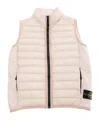 Stone Island Upright Neck Down Vest In Nude