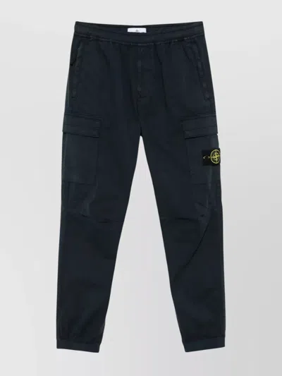 Stone Island Utility Cargo Trousers Stretch In Blue