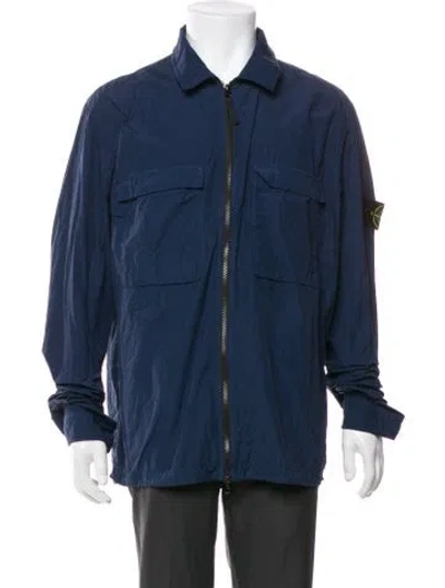 Pre-owned Stone Island Utility Jacket In Blue