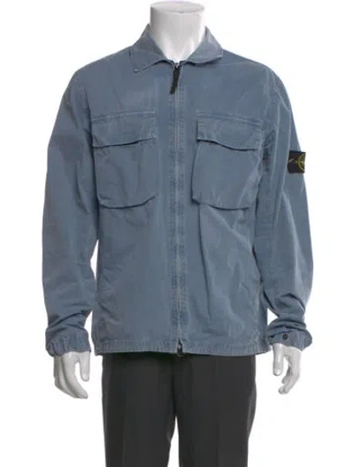 Pre-owned Stone Island Utility Jacket In Blue