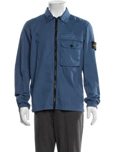 Pre-owned Stone Island Utility Jacket In Blue
