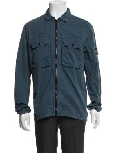 Pre-owned Stone Island Utility Jacket In Blue