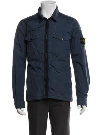 Pre-owned Stone Island Utility Jacket In Blue