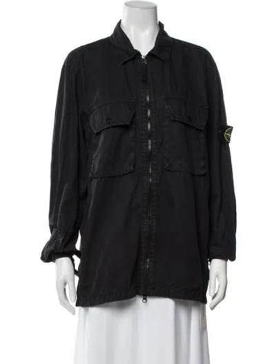 Pre-owned Stone Island Utility Jacket In Blue