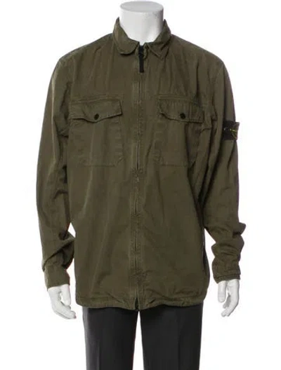 Pre-owned Stone Island Utility Jacket In Green