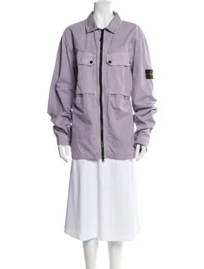 Pre-owned Stone Island Utility Jacket In Purple