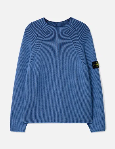 STONE ISLAND VANISÉ FULL RIB RWS WOOL MOCK NECK JUMPER